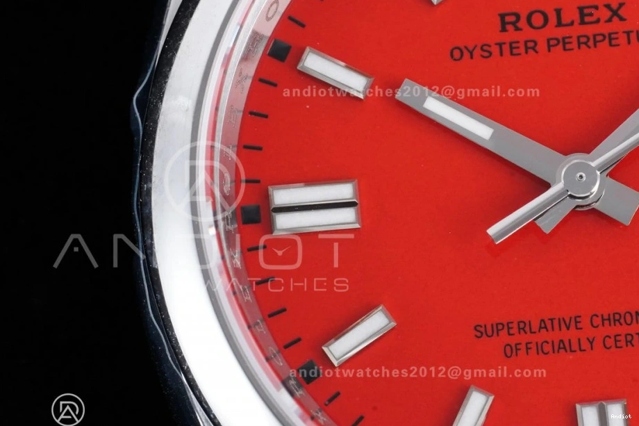 Dial Best Perpetual Oyster 126000 V2 36mm DD3230 Red 1:1 VSF 904L Edition Steel 0126